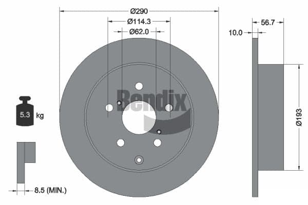 Dischi freno — BENDIX Braking BDS1329