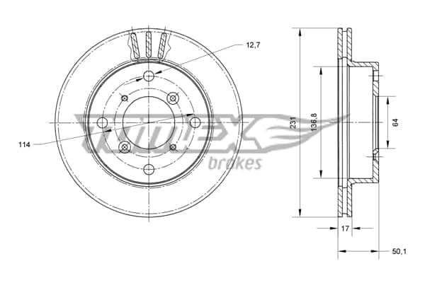 Dischi freno — TOMEX Brakes TX 70-59