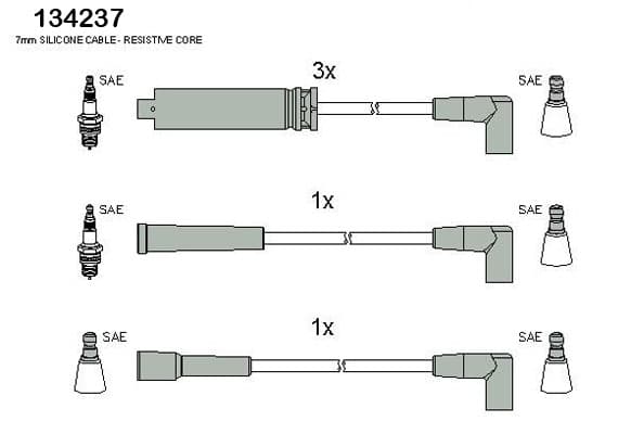Kit cavi accensione — ASTEMO-HITACHI 134237