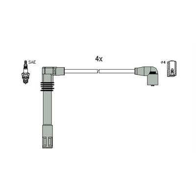 Kit cavi accensione — ASTEMO-HITACHI 134783