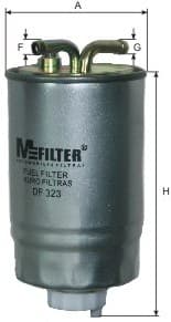 Filtro carburante — MFILTER DF 323