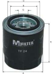 Filtro olio — MFILTER TF 24