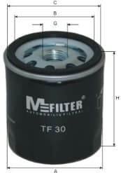 Filtro olio — MFILTER TF 30
