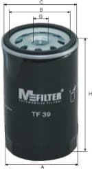 Filtro olio — MFILTER TF 39