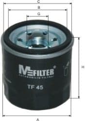 Filtro olio — MFILTER TF 45