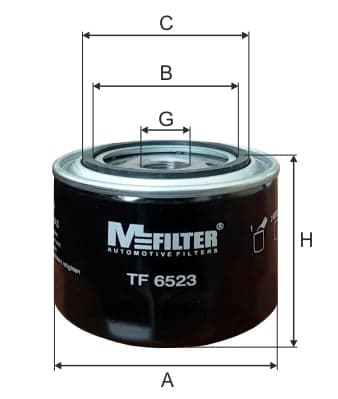 Filtro olio — MFILTER TF 6523