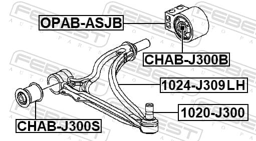 Braccio oscillante — FEBEST 1024-J309LH