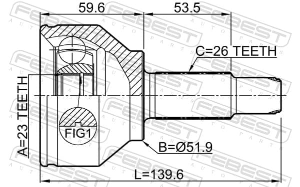 Joint set, drive shaft image