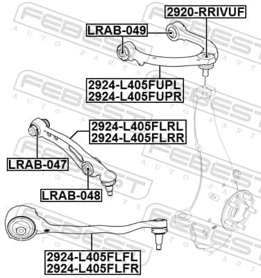 Braccio oscillante — FEBEST 2924-L405FLFR