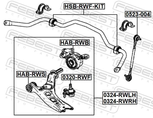 bushing, control/trailing arm image