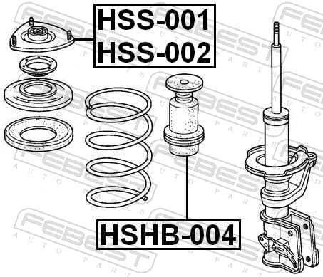 Suspension strut mount image