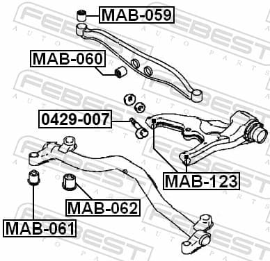 bushing, control/trailing arm image