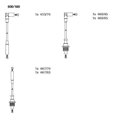 Kit cavi accensione — BREMI 600/180