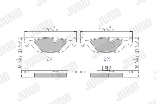 Pastiglie freno — JURID 571300J
