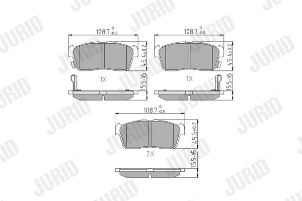 Pastiglie freno — JURID 572471J