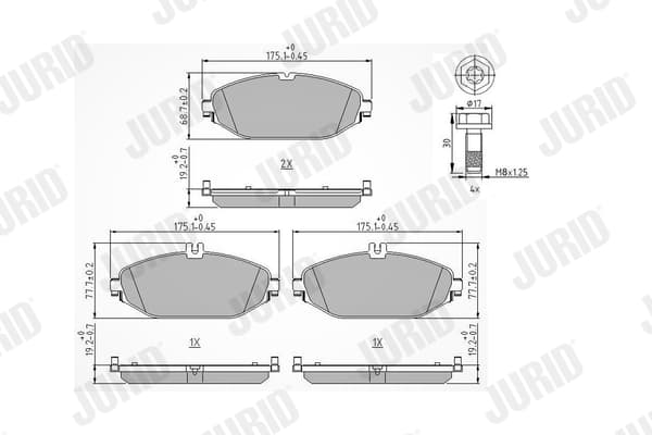 Pastiglie freno — JURID 573692J