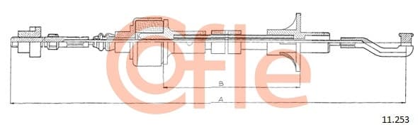Cavo comando, Comando frizione — COFLE 11.253