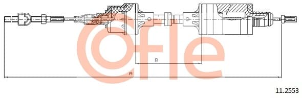 Cavo comando, Comando frizione — COFLE 11.2553