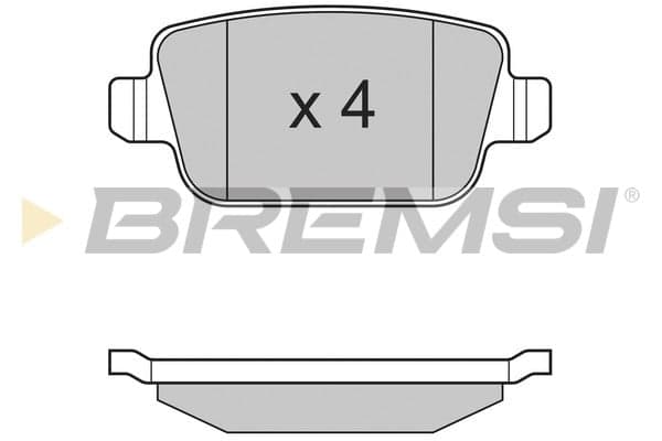 Pastiglie freno — BREMSI BP3300