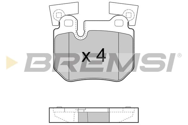 Pastiglie freno — BREMSI BP3473