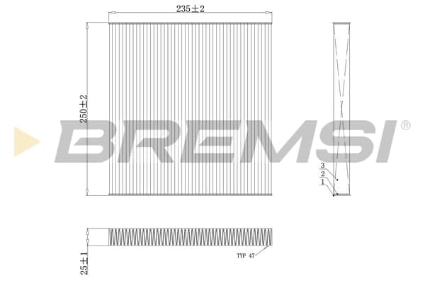 Filtro abitacolo — BREMSI FC0082