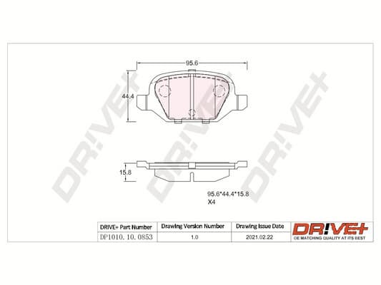 Brake pad set image