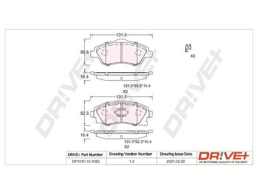 Brake pad set image