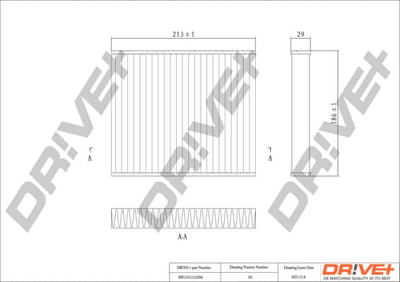 Filtro abitacolo — Dr!ve+ DP1110.12.0204