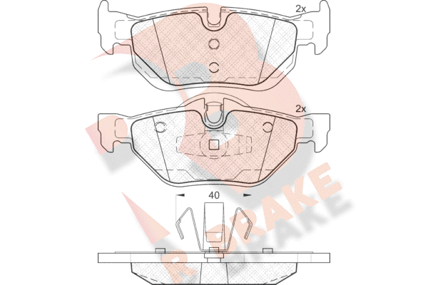 Brake pad set image