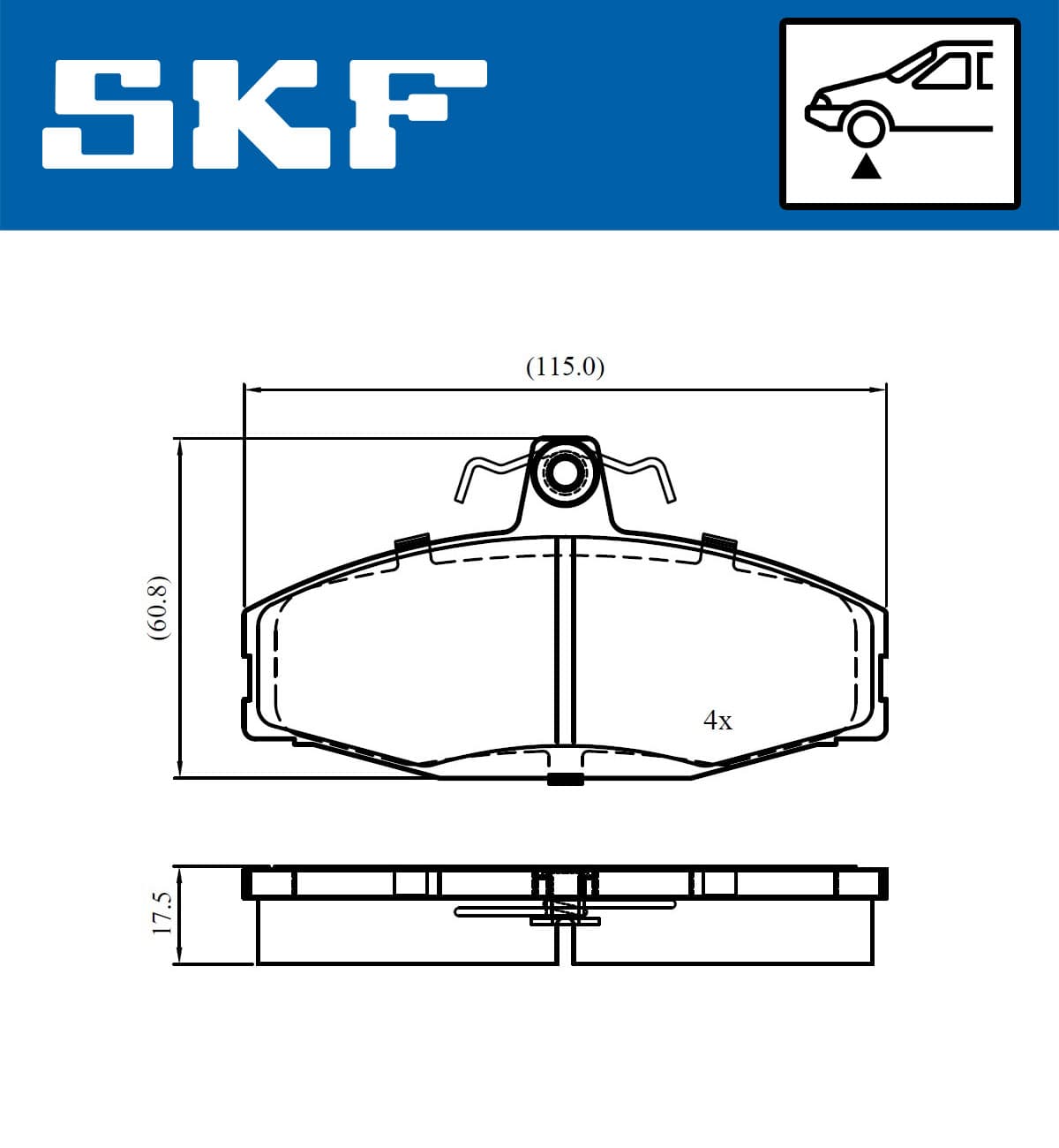 Pastiglie freno — SKF VKBP 80745