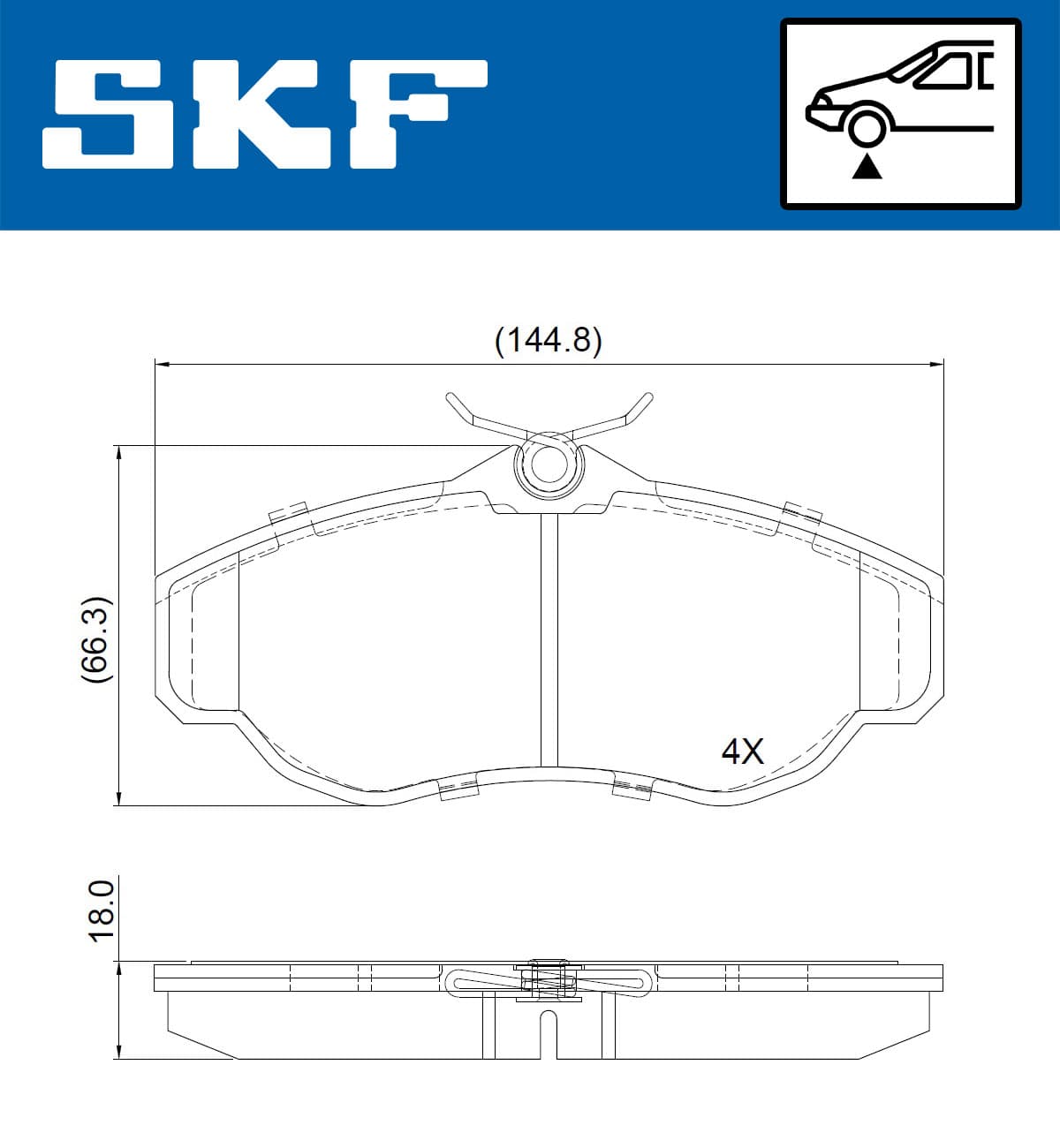 Pastiglie freno — SKF VKBP 80962