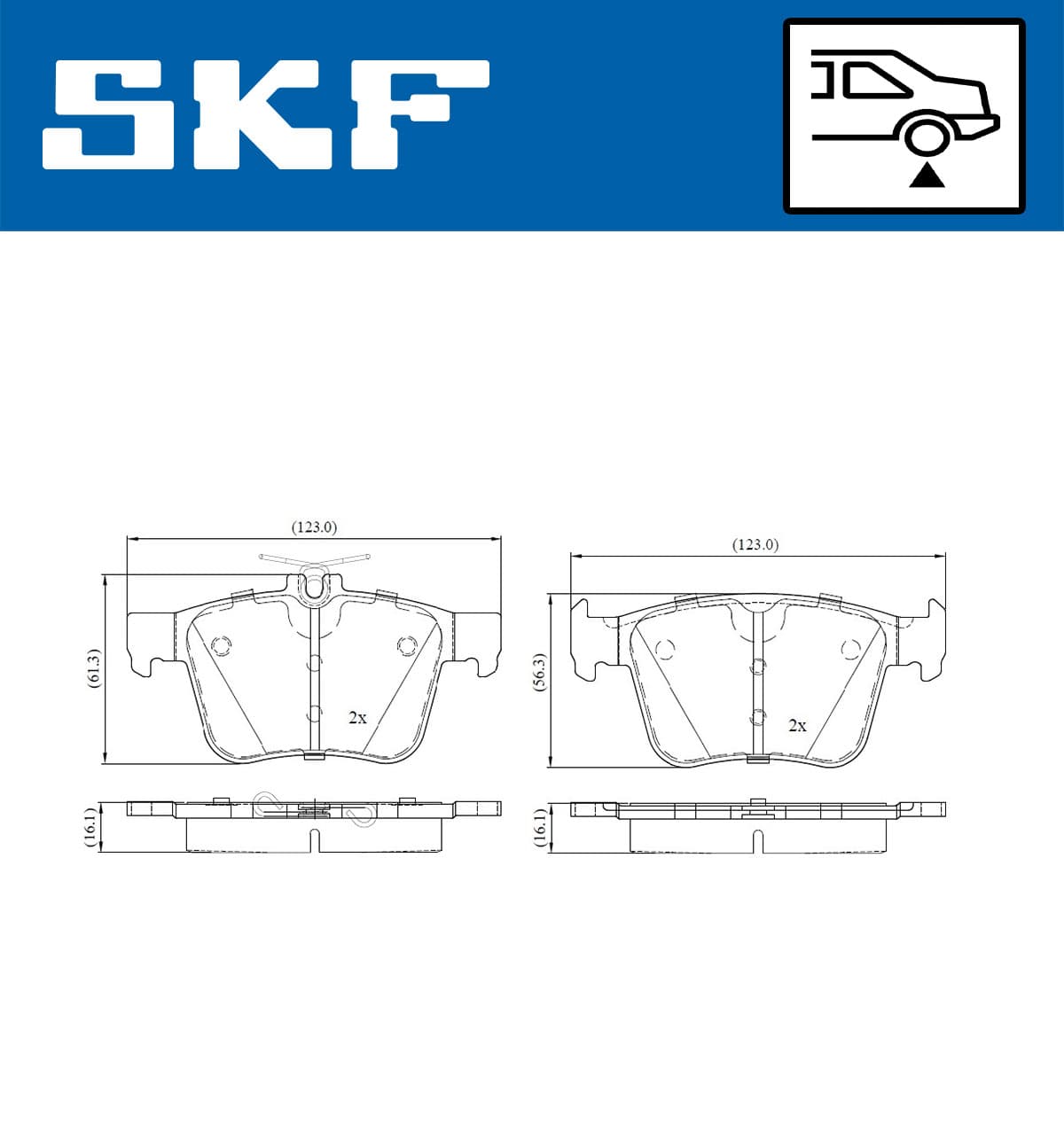 Pastiglie freno — SKF VKBP 90013