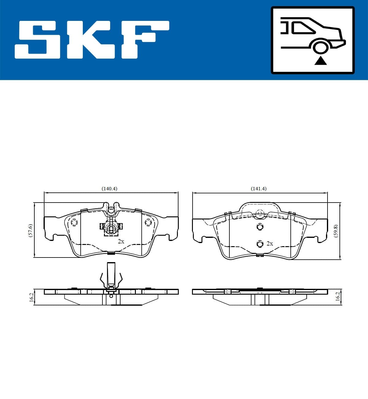 Pastiglie freno — SKF VKBP 90065