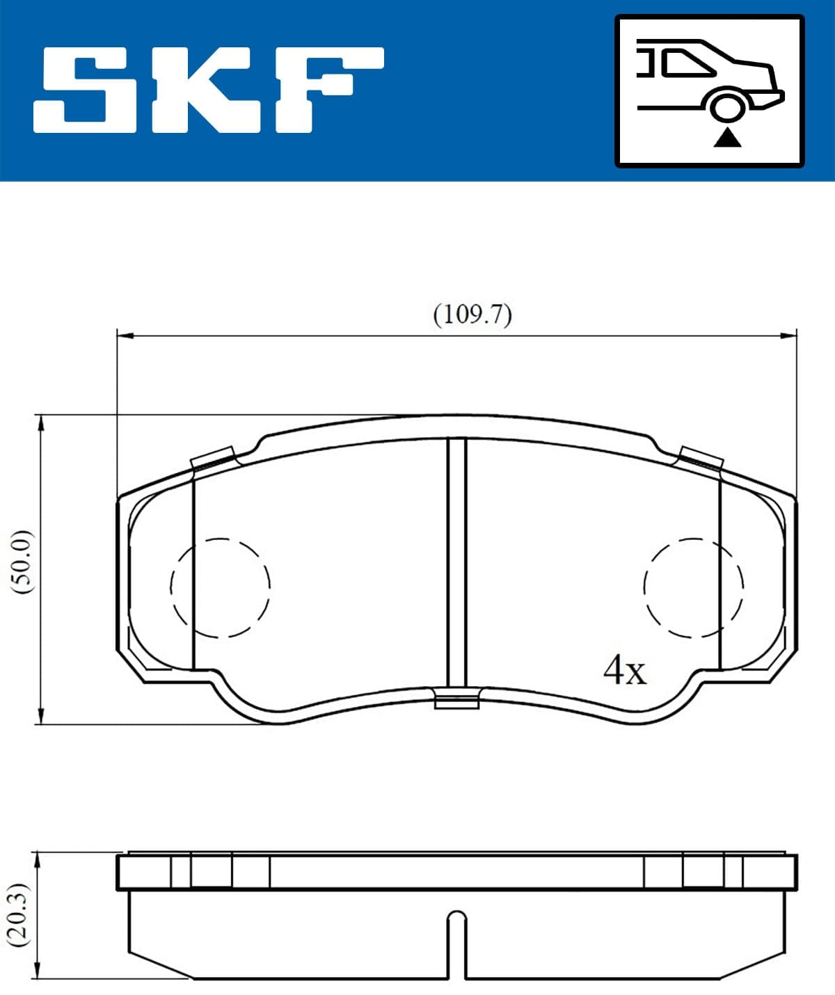 Pastiglie freno — SKF VKBP 90510