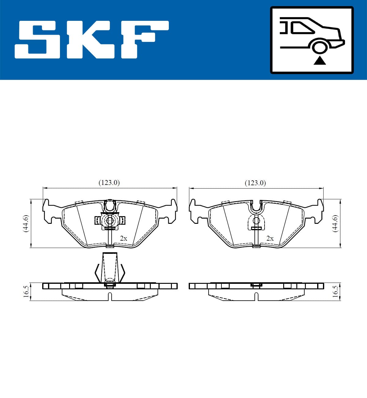 Pastiglie freno — SKF VKBP 90561