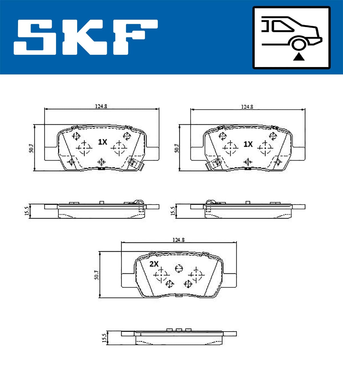 Pastiglie freno — SKF VKBP 91358 A