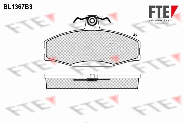 Pastiglie freno — FTE 9010145