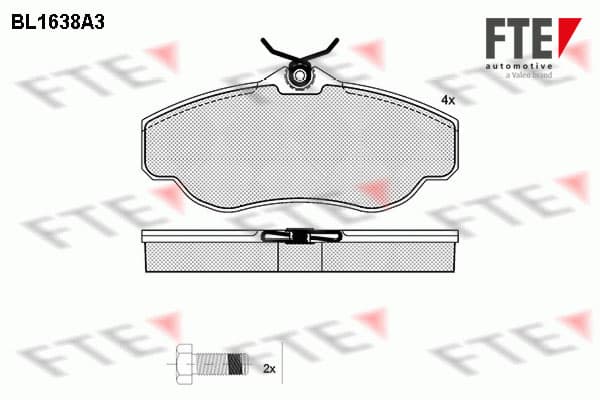 Pastiglie freno — FTE 9010259