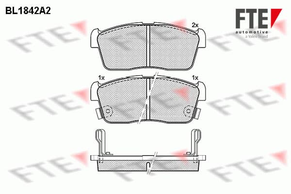 Pastiglie freno — FTE 9010420
