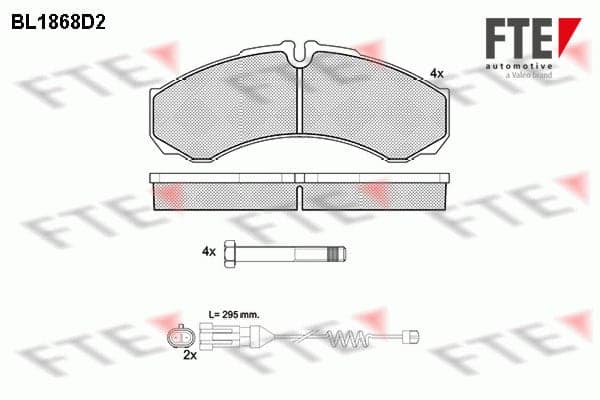 Pastiglie freno — FTE 9010446