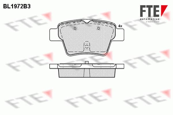 Brake pad set image