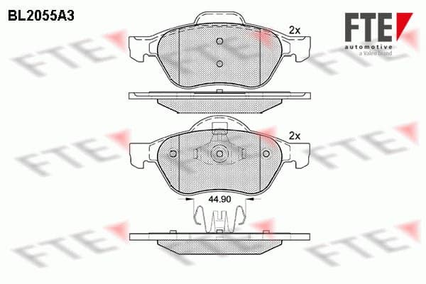 Pastiglie freno — FTE 9010639
