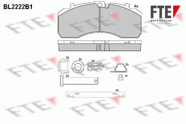 Pastiglie freno — FTE 9500008