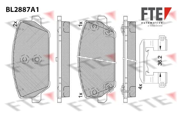 Brake pad set image