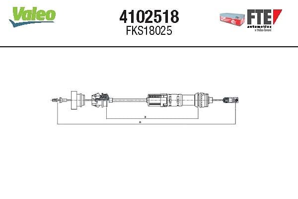 Cavo comando, Comando frizione — FTE 4102518