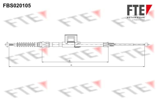 Cavo freno a mano — FTE 9250009