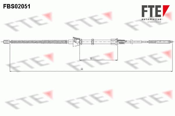 Cavo freno a mano — FTE 9250054