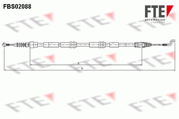 Cavo freno a mano — FTE 9250088