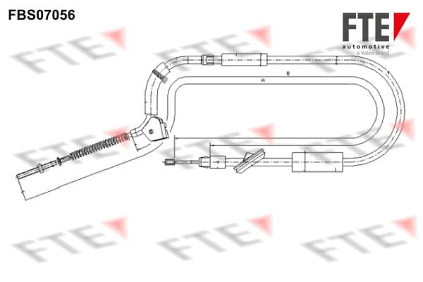 Cavo freno a mano — FTE 9250211