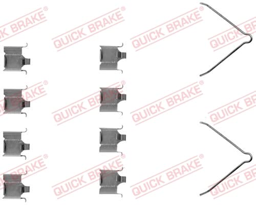 Kit accessori pastiglie freno — QUICK BRAKE 109-1166